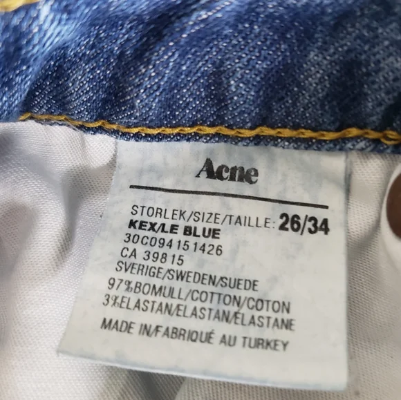 Acne Kex Soft Raw Skinny Jeans - Picture 6 of 7